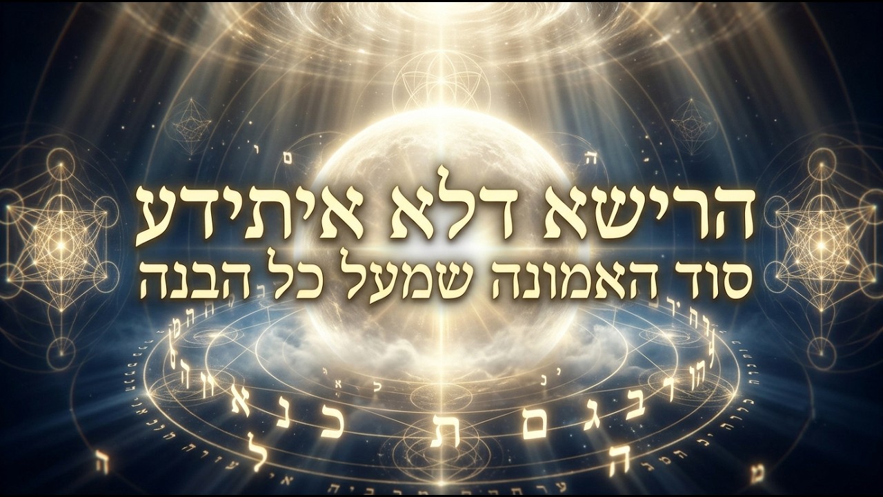 הקדמה 7 – הרישא דלא איתידע: סוד האמונה שמעל כל הבנה (3/3)