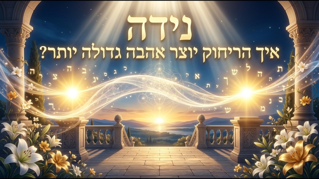 נידה: איך הריחוק יוצר אהבה גדולה יותר?