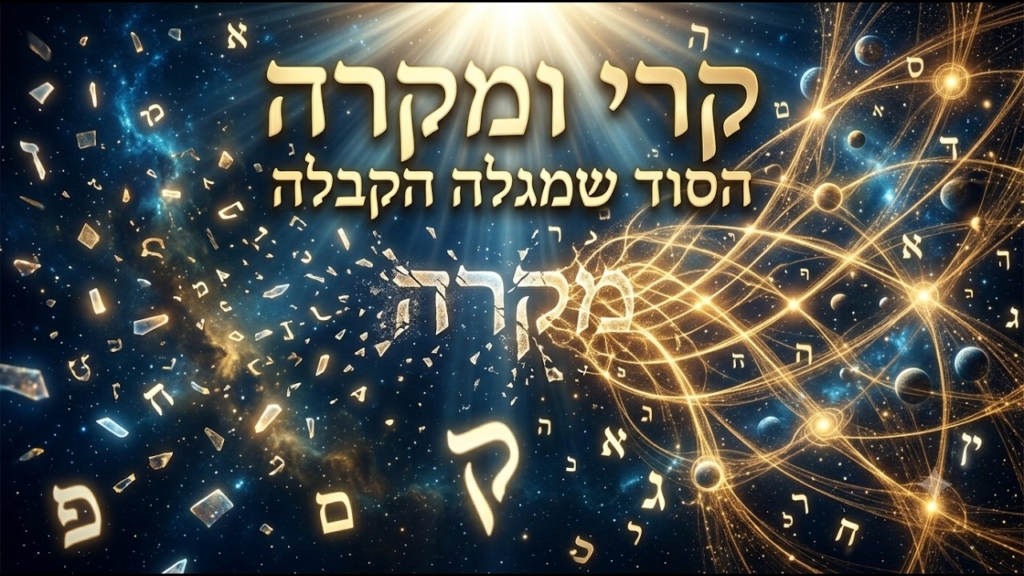 קרי ומקרה: הסוד שמגלה הקבלה (מתוך ספר צדקת הצדיק)