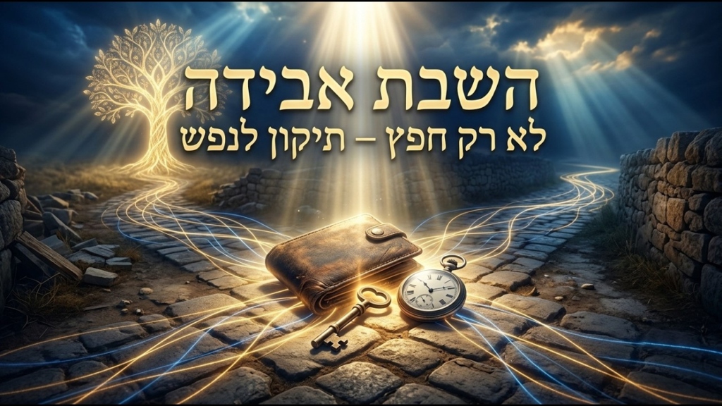 השבת אבידה: לא רק חפץ – תיקון לנפש