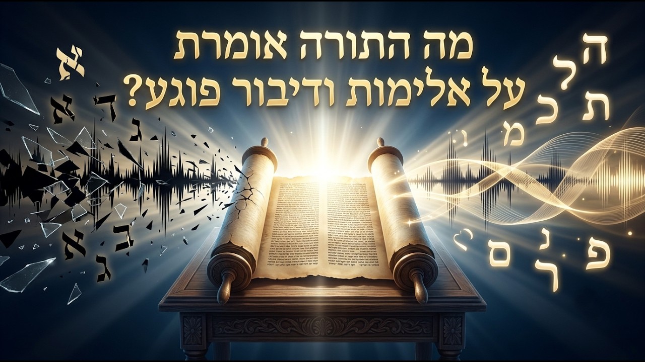 מה התורה אומרת על אלימות ודיבור פוגע?