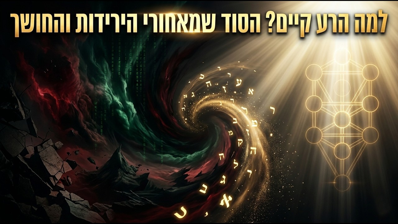 למה הרע קיים? הסוד שמאחורי הירידות והחושך לפי רבי צדוק הכהן