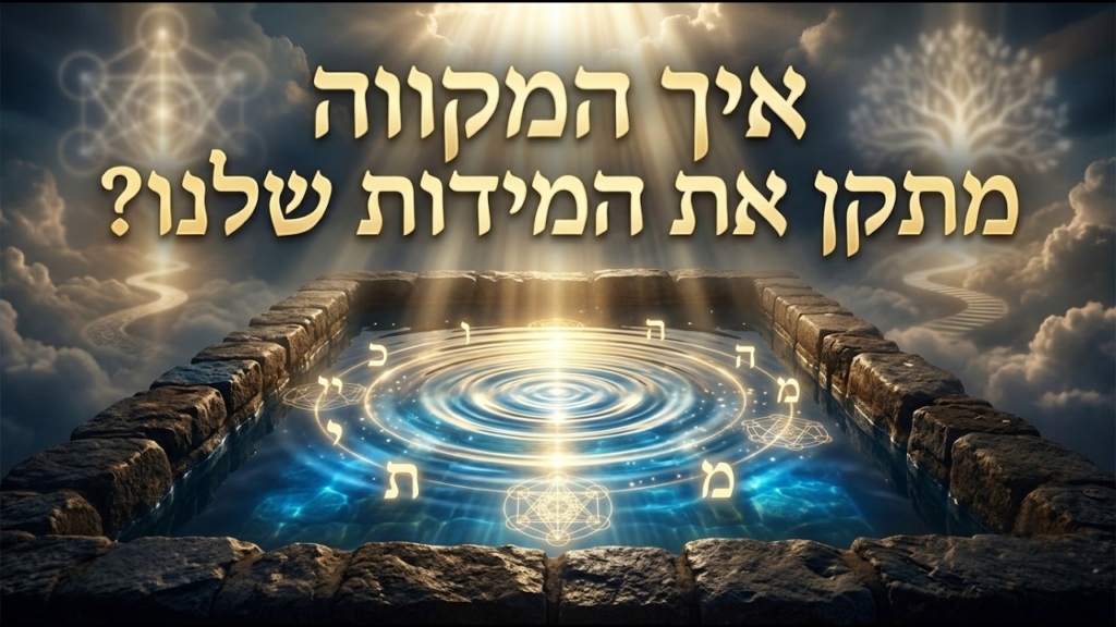 איך המקווה מתקן את המידות שלנו?
