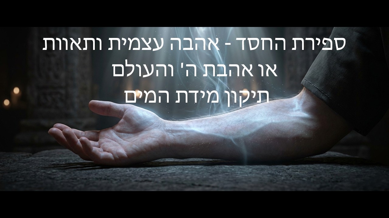 ספירת החסד – אהבה עצמית ותאוות, או אהבת ה' והעולם – תיקון מידת המים