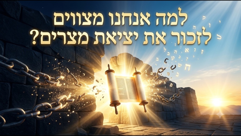 למה אנחנו מצווים לזכור את יציאת מצרים?